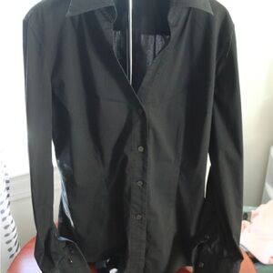 Express Men's Black Casual Button Down Shirt
